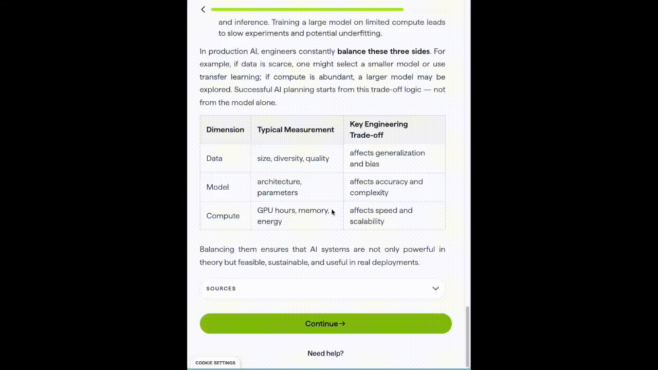 Feedback-driven learning